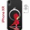 Чехол-накладка iPhone XR Kruche Print Девочка с зонтом