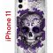 Чехол-накладка iPhone 11 Kruche Print Sugar Skull