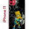 Чехол-накладка iPhone 11 Kruche Print Барт Симпсон