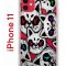 Чехол-накладка iPhone 11 Kruche Print Angry Cats