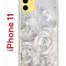 Чехол-накладка iPhone 11 Kruche Print White roses