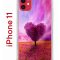 Чехол-накладка iPhone 11 Kruche Print Pink heart