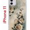 Чехол-накладка iPhone 11 Kruche Print Белая роза