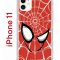 Чехол-накладка iPhone 11 Kruche Print Человек-Паук красный