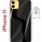 Чехол-накладка Apple iPhone 11 (598890) Kruche PRINT Line black