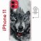Чехол-накладка iPhone 11 Kruche Magnet Print Волк