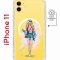 Чехол-накладка iPhone 11 Kruche Magnet Print Fashion Girl