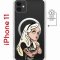 Чехол-накладка Apple iPhone 11 (598890) Kruche PRINT Tattoo Girl