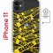 Чехол-накладка iPhone 11 Kruche Magnet Print Warning