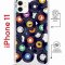 Чехол-накладка iPhone 11 Kruche Magrope Print Виниловые пластинки