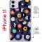 Чехол-накладка iPhone 11 Kruche Magrope Print Виниловые пластинки