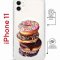 Чехол-накладка iPhone 11 Kruche Magrope Print Donuts