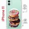 Чехол-накладка iPhone 11 Kruche Magrope Print Donuts