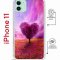 Чехол-накладка iPhone 11 Kruche Magrope Print Pink heart