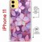 Чехол-накладка iPhone 11 Kruche Magrope Print Гортензия