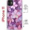 Чехол-накладка iPhone 11 Kruche Magrope Print Гортензия