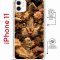 Чехол-накладка Apple iPhone 11 (598920) Kruche PRINT Котик с рыбками