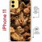 Чехол-накладка Apple iPhone 11 (598920) Kruche PRINT Котик с рыбками