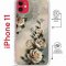 Чехол-накладка iPhone 11 Kruche Magrope Print Белая роза