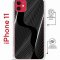 Чехол-накладка iPhone 11 Kruche Magrope Print Line black