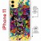 Чехол-накладка iPhone 11 Kruche Magrope Print Colored beast