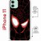 Чехол-накладка Apple iPhone 11 (598920) Kruche PRINT Человек-Паук черныи?