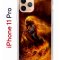 Чехол-накладка iPhone 11 Pro Kruche Print Конь огонь