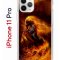 Чехол-накладка iPhone 11 Pro Kruche Print Конь огонь