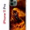 Чехол-накладка iPhone 11 Pro Kruche Print Конь огонь