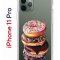 Чехол-накладка iPhone 11 Pro Kruche Print Donuts