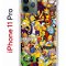 Чехол-накладка iPhone 11 Pro Kruche Print Симпсоны
