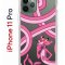 Чехол-накладка Apple iPhone 11 Pro (580658) Kruche PRINT Розовая Пантера