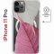 Чехол-накладка iPhone 11 Pro Kruche Magnet Print Pink and white