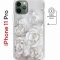 Чехол-накладка iPhone 11 Pro Kruche Magnet Print White roses