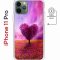 Чехол-накладка iPhone 11 Pro Kruche Magnet Print Pink heart