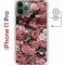 Чехол-накладка iPhone 11 Pro Kruche Magnet Print цветы