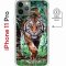 Чехол-накладка iPhone 11 Pro Kruche Magnet Print Крадущийся тигр