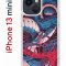 Чехол-накладка iPhone 13 mini Kruche Print Японская змея