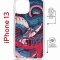 Чехол-накладка iPhone 13 Kruche Magrope Print Японская змея
