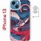 Чехол-накладка Apple iPhone 13 (610627) Kruche PRINT Японская змея