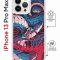 Чехол-накладка iPhone 13 Pro Max Kruche Magrope Print Японская змея