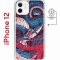 Чехол-накладка Apple iPhone 12  (598886) Kruche PRINT Японская змея