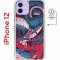 Чехол-накладка Apple iPhone 12  (598886) Kruche PRINT Японская змея
