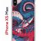 Чехол-накладка Apple iPhone XS Max (580655) Kruche PRINT Японская змея