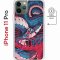 Чехол-накладка Apple iPhone 11 Pro (598891) Kruche PRINT Японская змея