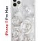 Чехол-накладка iPhone 11 Pro Max Kruche Print White roses