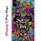 Чехол-накладка Apple iPhone 11 Pro Max (580662) Kruche PRINT Colored beast