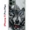 Чехол-накладка iPhone 11 Pro Max Kruche Print Волк