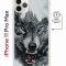 Чехол-накладка iPhone 11 Pro Max Kruche Magnet Print Волк