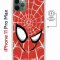 Чехол-накладка iPhone 11 Pro Max Kruche Magnet Print Человек-Паук красный